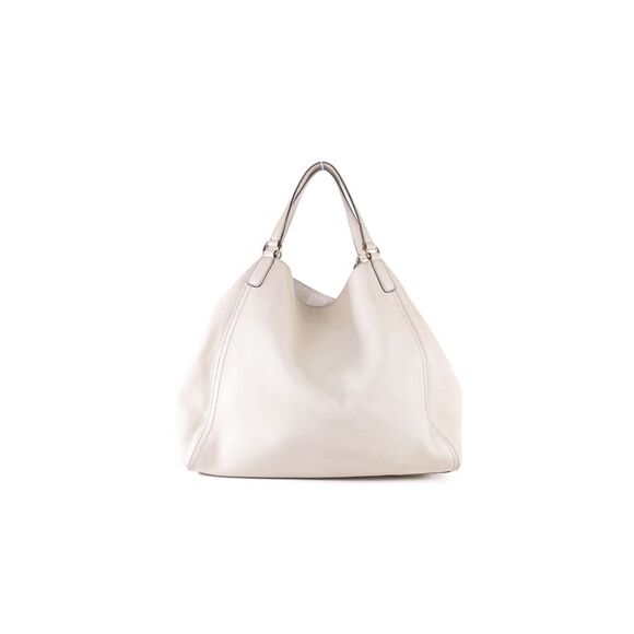 Gucci Off-White Pebbled Calfskin Large Soho Shoulder Bag - Picture 3 of 6